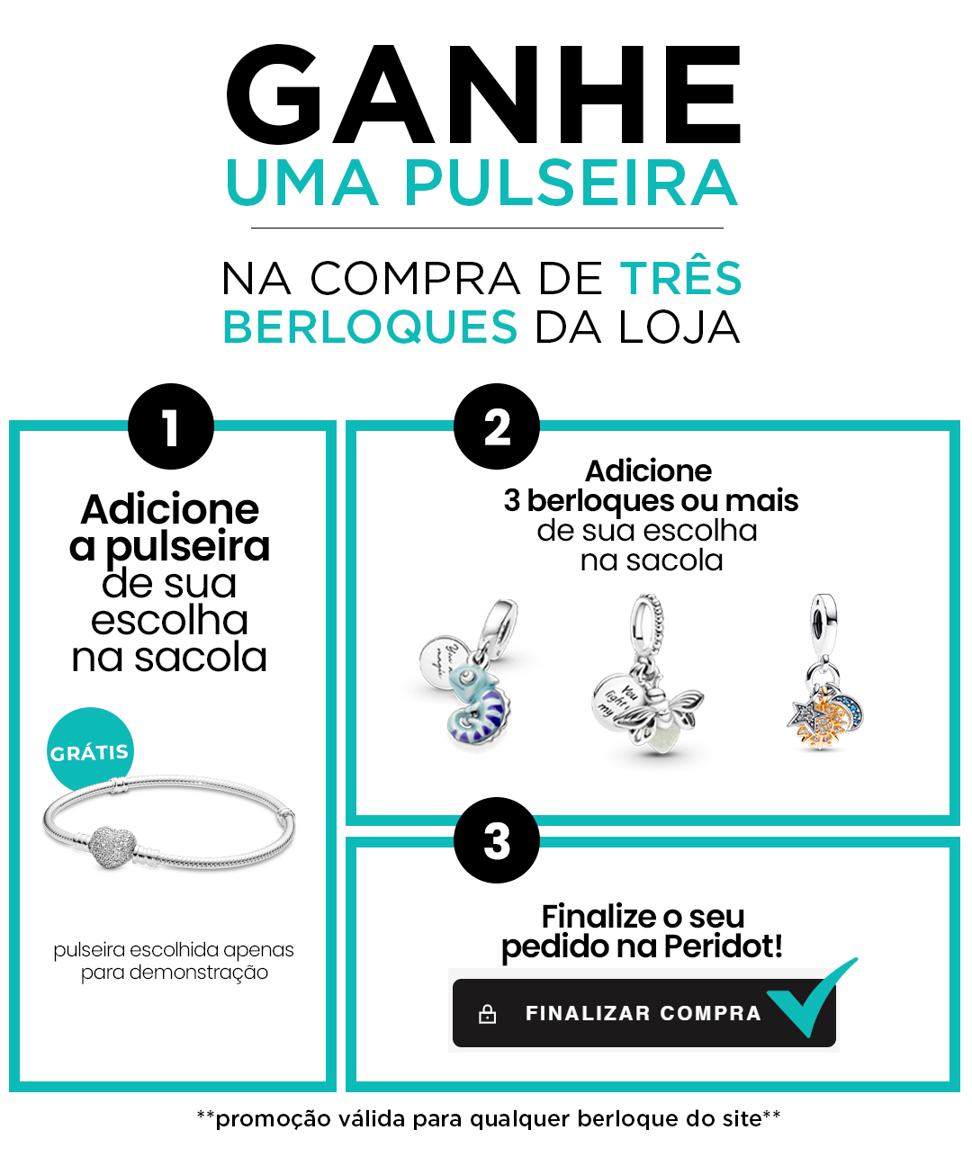 COMPRE 03 BERLOQUES E GANHE UMA PULSEIRA 🎁