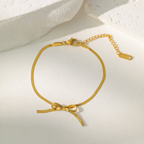 Choker Laço Dourado Delicato