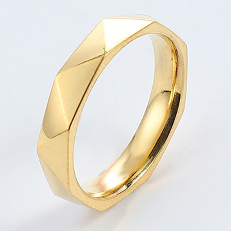 Anel Geometric Gold 4mm