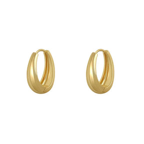 Brinco Argola Sofisticada Ouro 18K