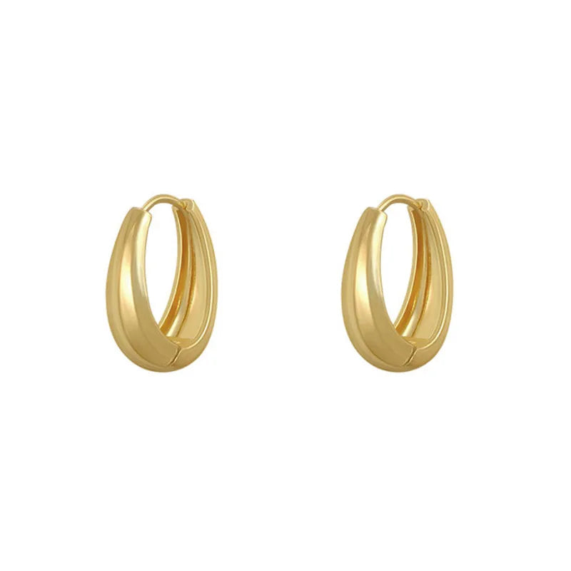 Brinco Argola Sofisticada Ouro 18K