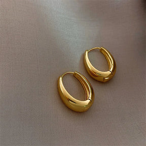 Brinco Argola Sofisticada Ouro 18K