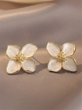 Brinco Floral Ouro 18K