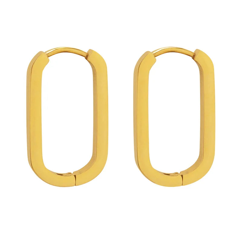 Brinco de Argola Dourado Minimalista