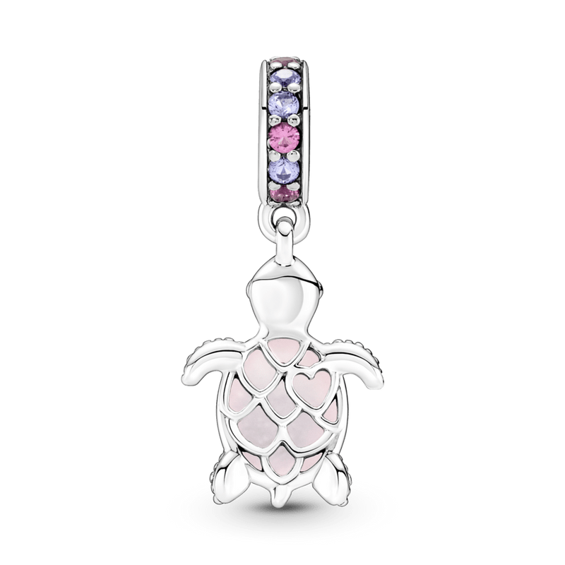 Charm Pendente Tartaruga Marinha Rosa