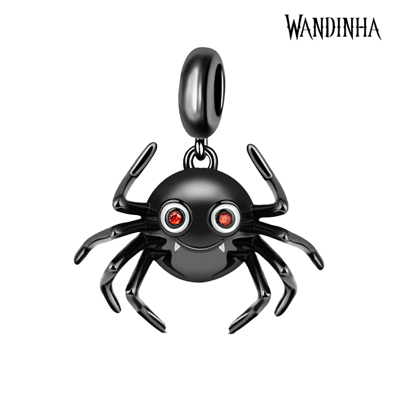 Charm Aranha Preta - Coleção Wandinha