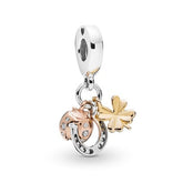 Charm Pendente Trio Da Sorte Rose™ (PERIDOT OUTLET)